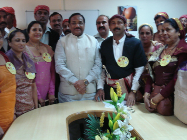 CNC delegation with Minister for Tribal affairs Kaanthilal Bhuria (in white) CNC meets Union Minister for Tribal affairs