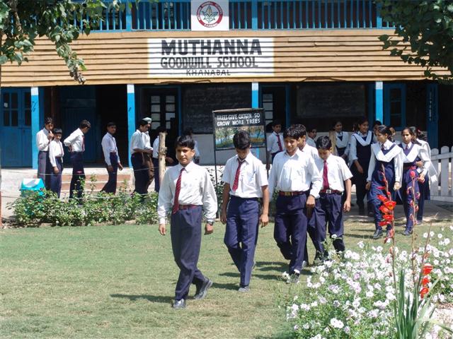 Muthanna Goodwill School at Kashmir School and Road, in memory of a Martyr