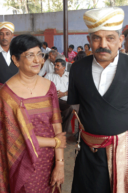  A Coorg Couple in their ethnic attire