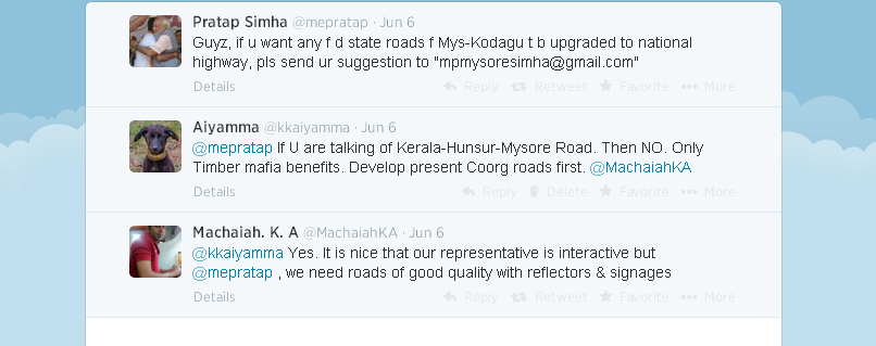 twitter simha coorg Do we need a Railway Line or Good Roads ?