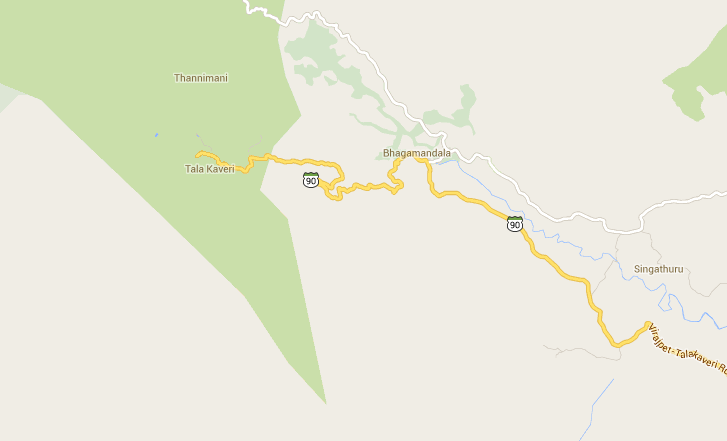 Thannimani BHAGAMANDALA-TALACAUVERY ROAD TO BE DIVERTED VIA THANNIMANI: K.G. BOPAIAH